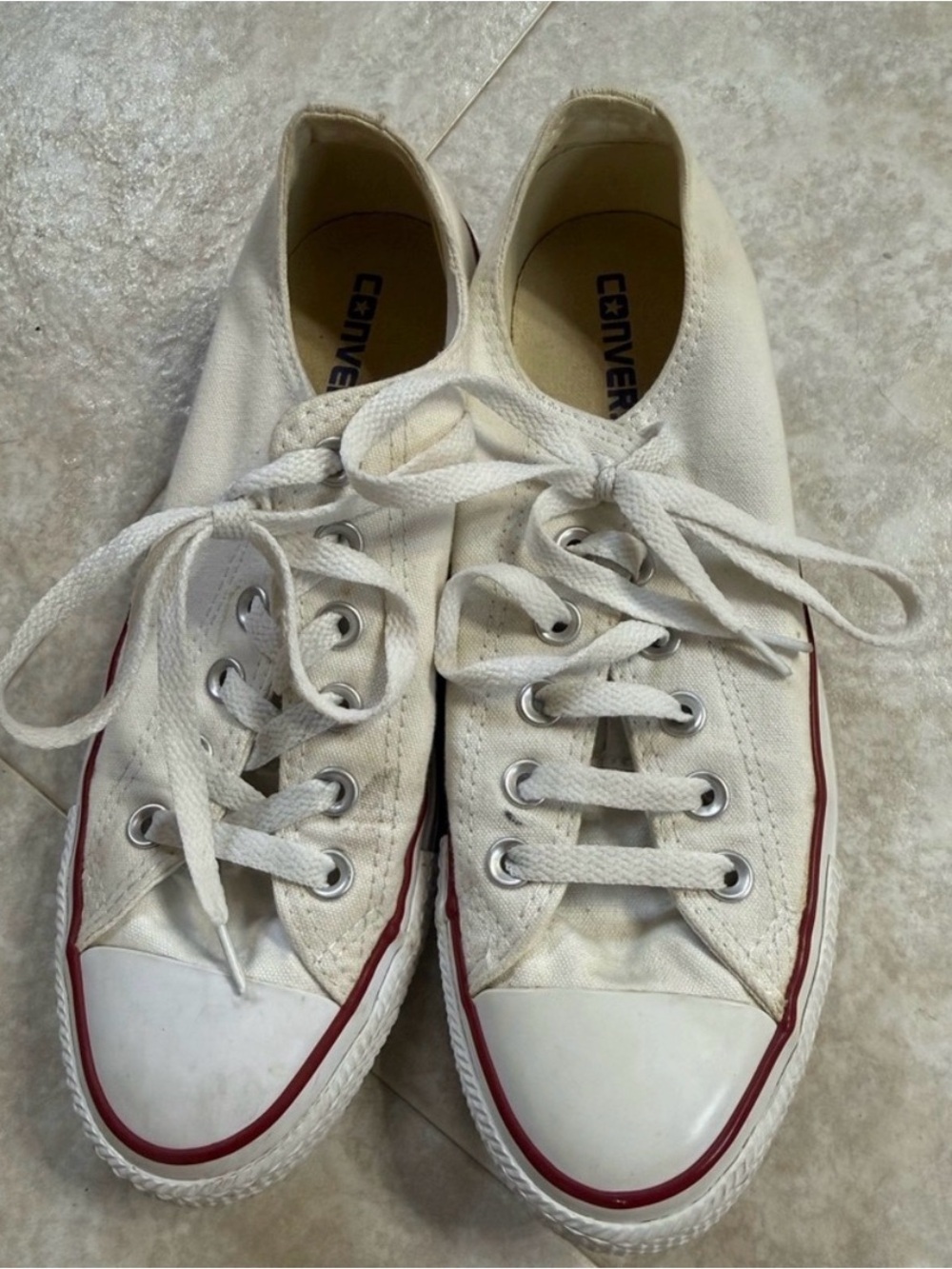 White Converse Low Top Sneakers
